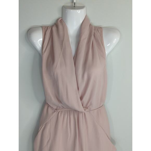 Aritzia Wilfred Blush Pink Sabine Faux Wrap Dress Womens Small Outdoor Causal - Picture 4 of 13